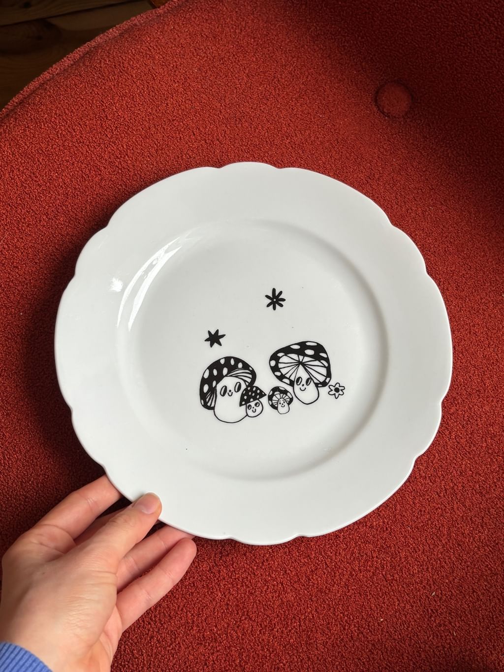 Talerz z grzybkami 