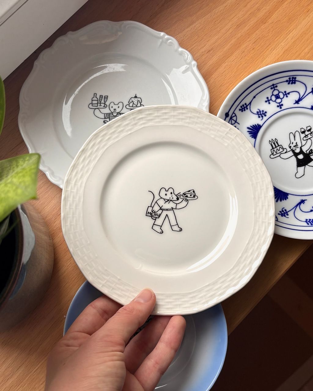 Talerzyk z myszką i serkiem