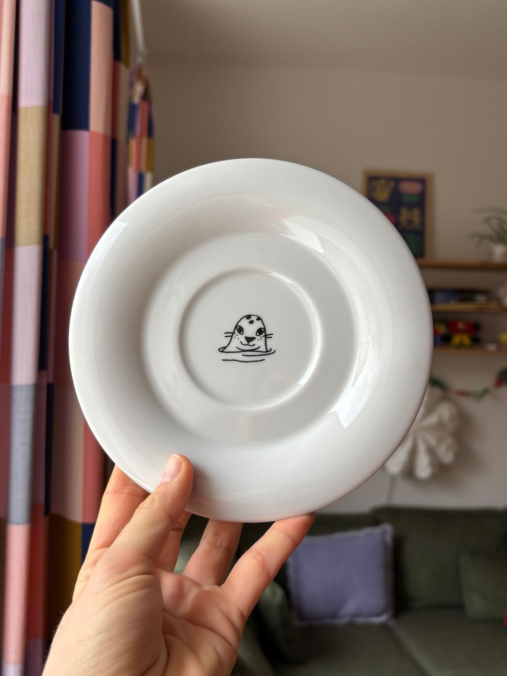 Talerzyk z foczką deerowy