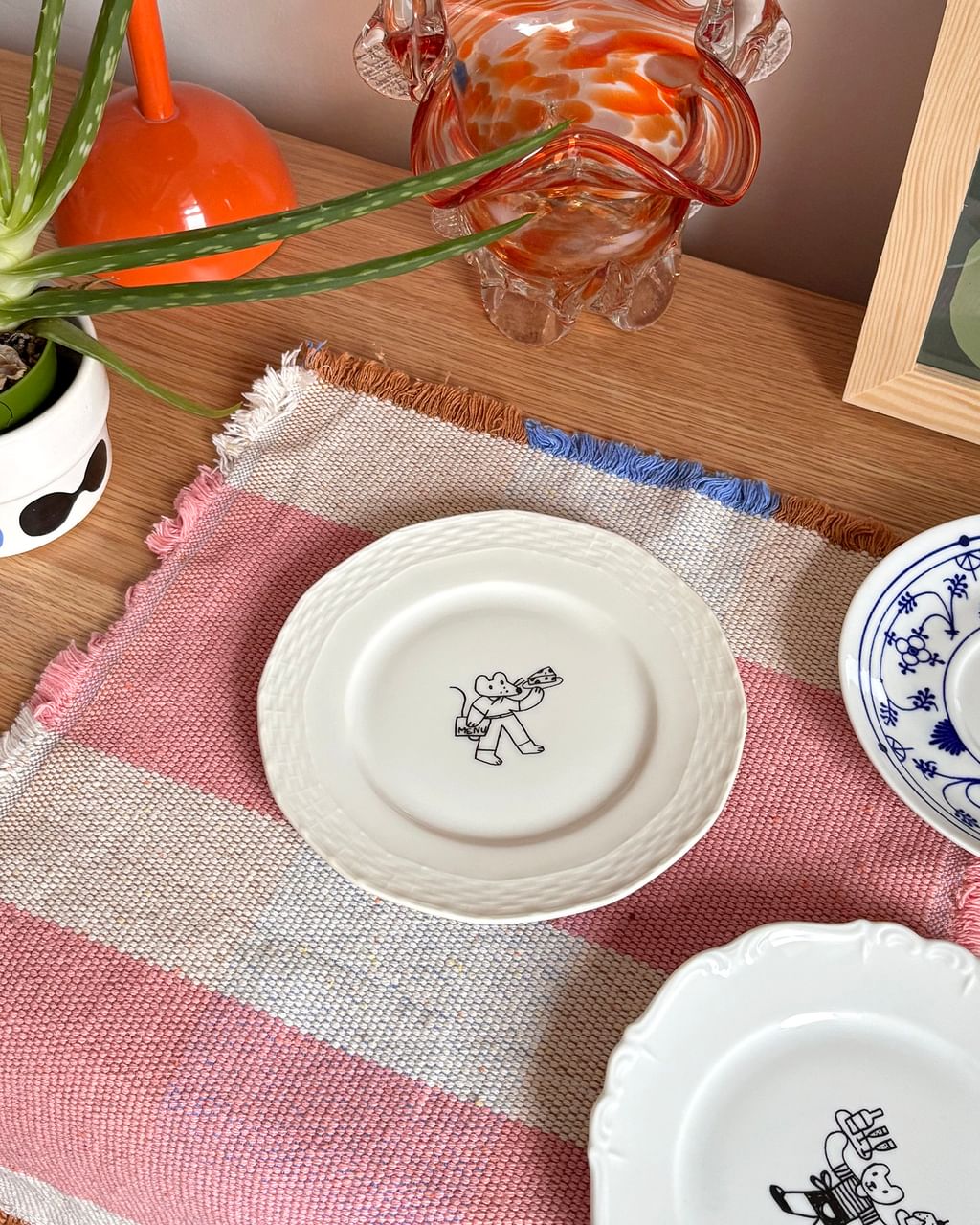 Talerzyk z myszką i serkiem