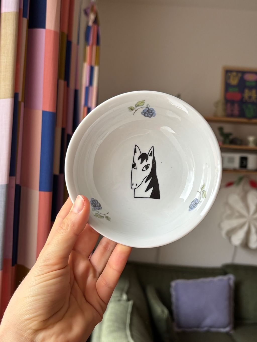 Zestaw 3 miseczki z końmi