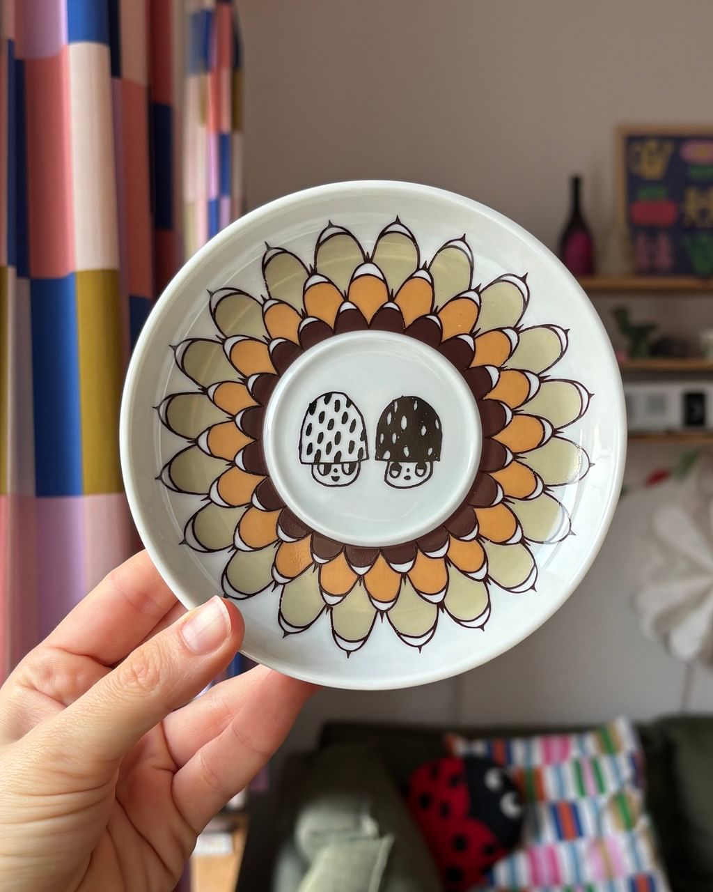 Zestaw 3 talerzyki z grzybkami