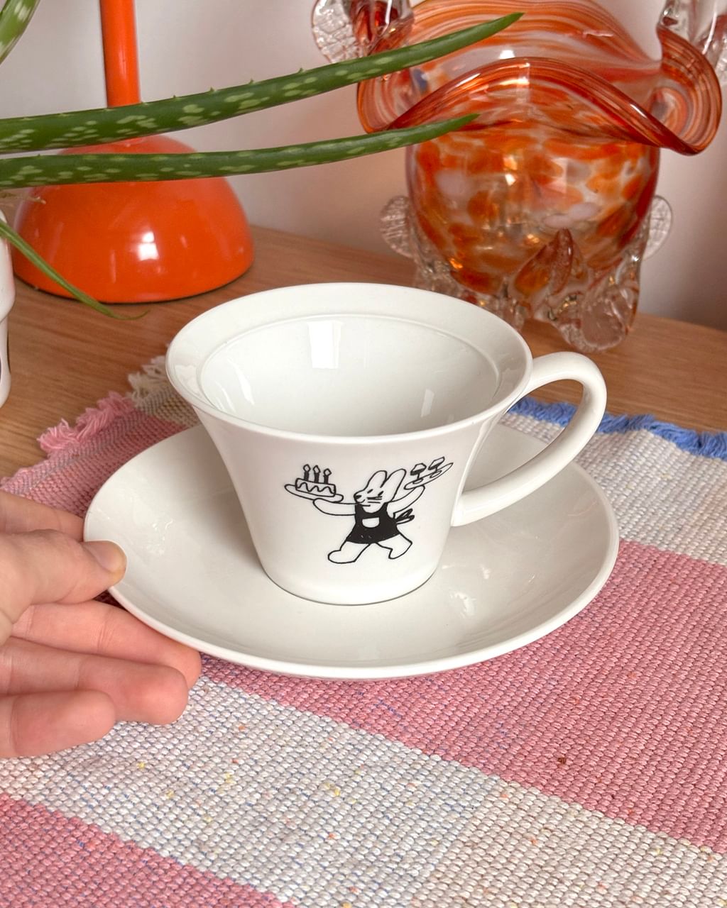 Filiżanka z króliczkiem + spodek