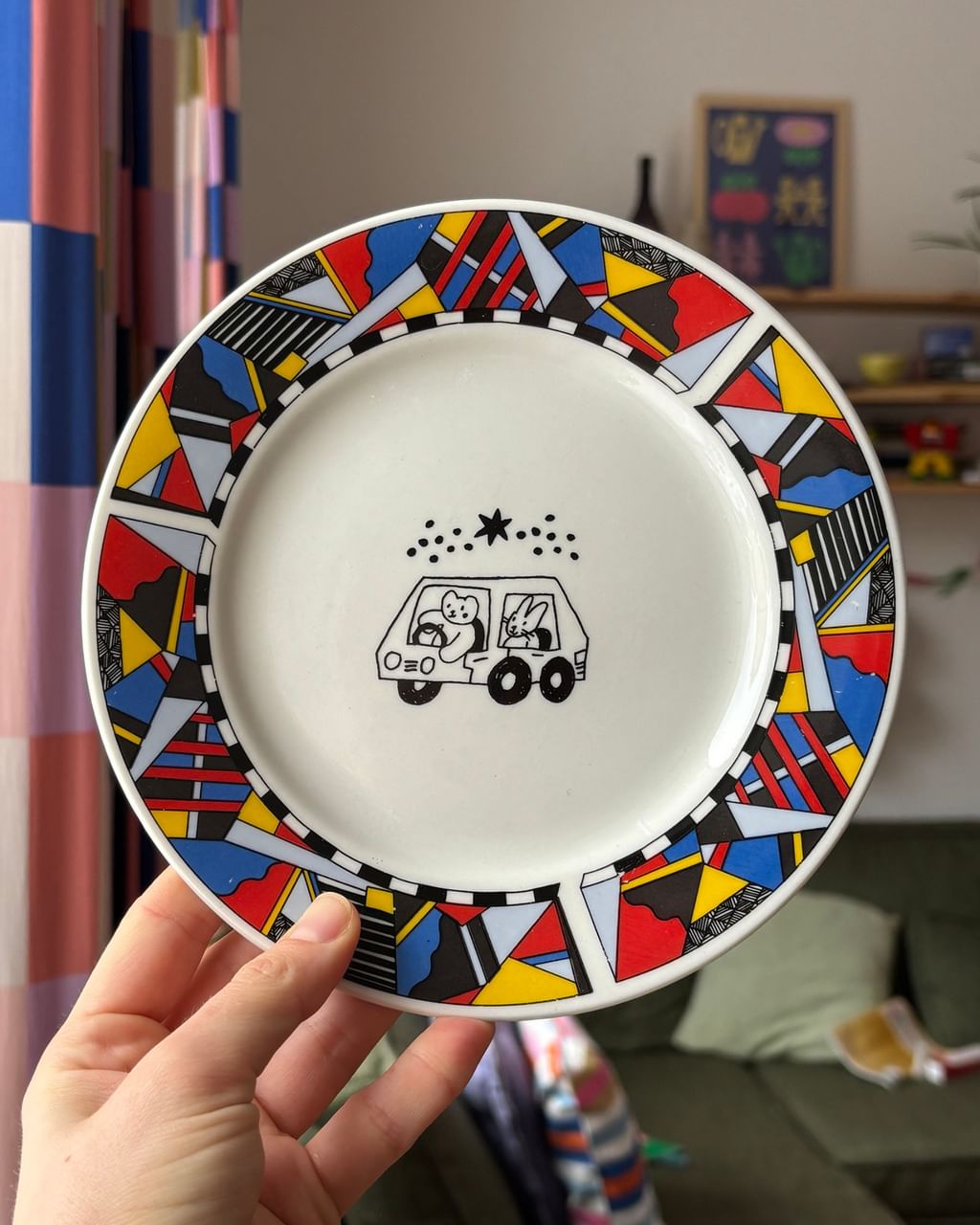 Talerzyk z autkiem i zwierzakami