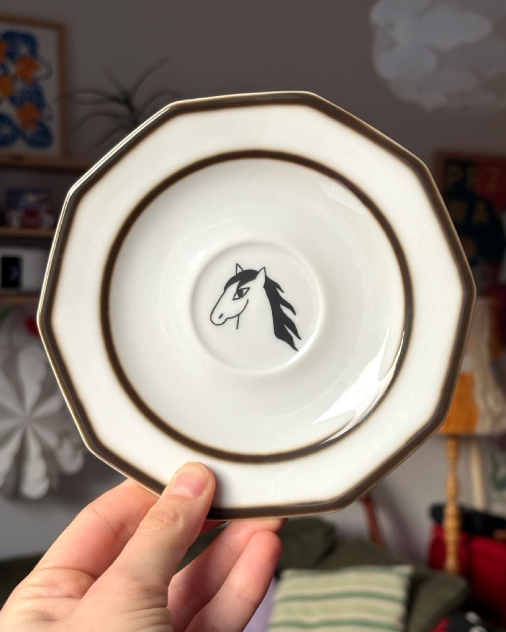 Filiżanka z kowbojką  + spodek II