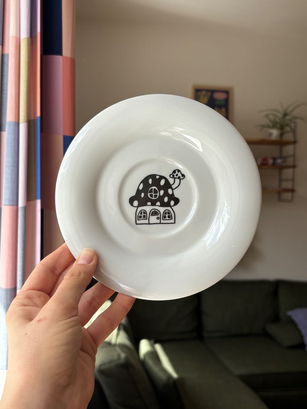 Kubeczek z grzybkami + spodek