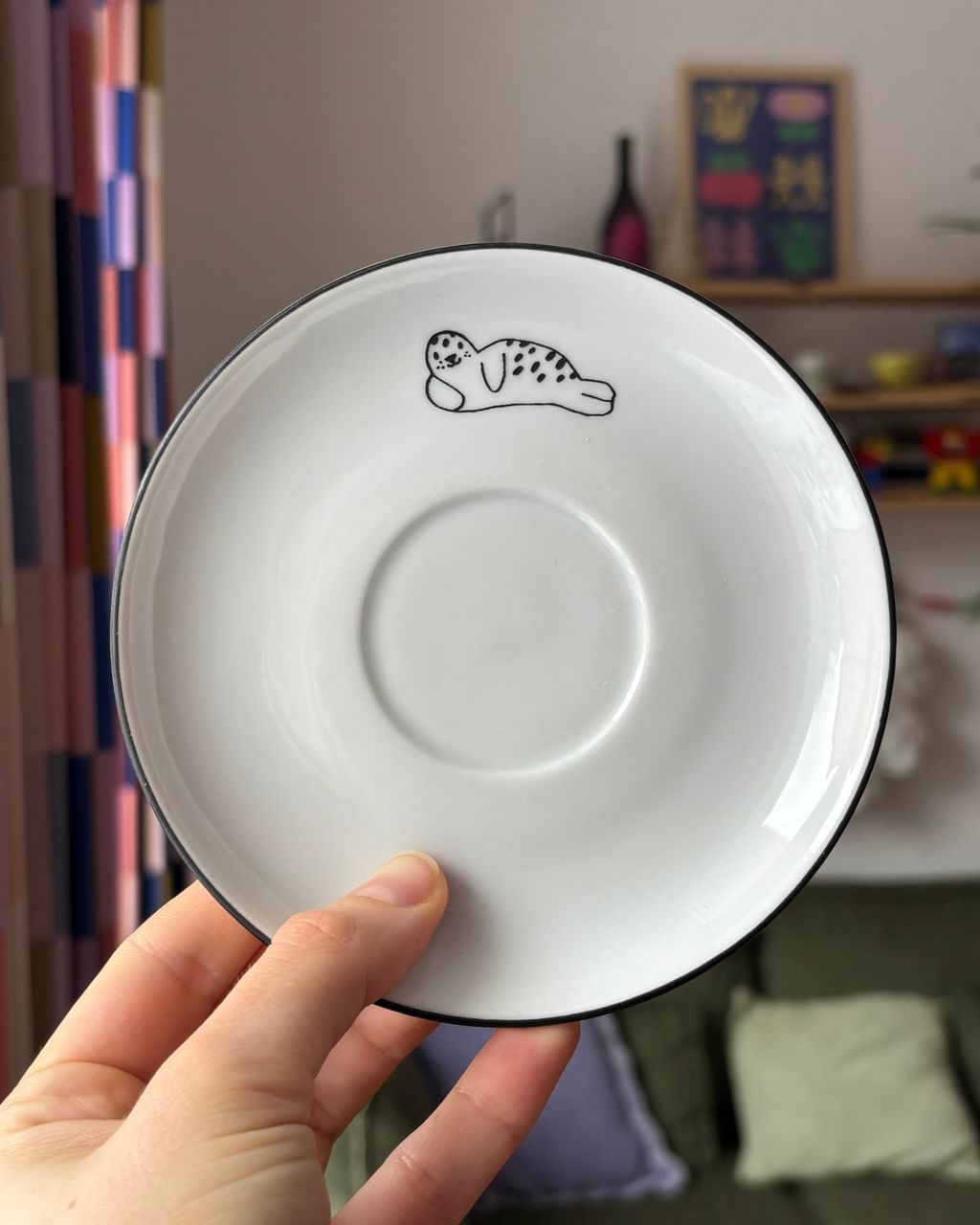 Filiżanka z foczką + spodek II