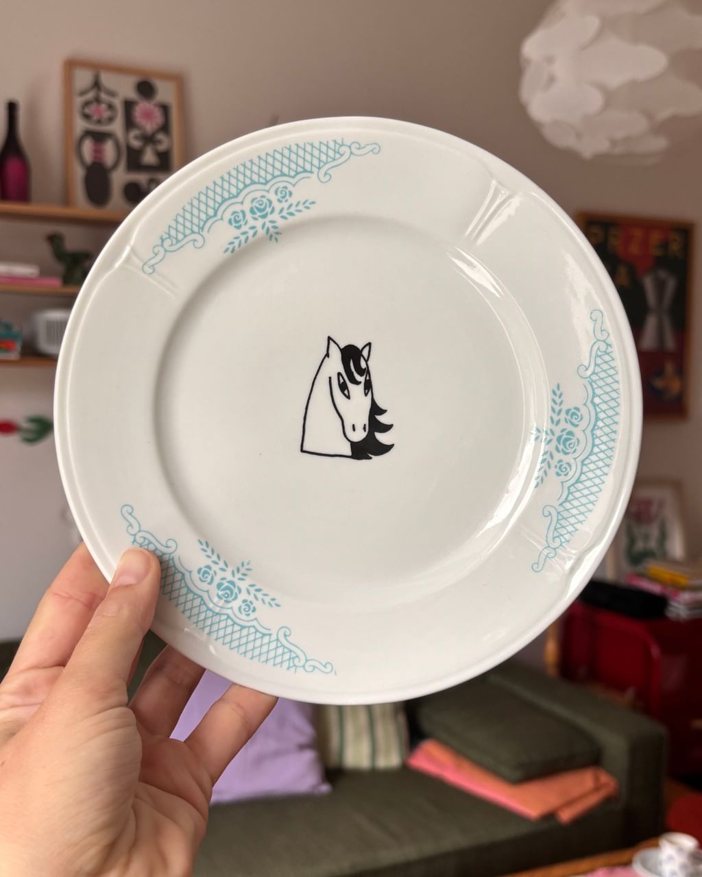 Talerz z koniem 