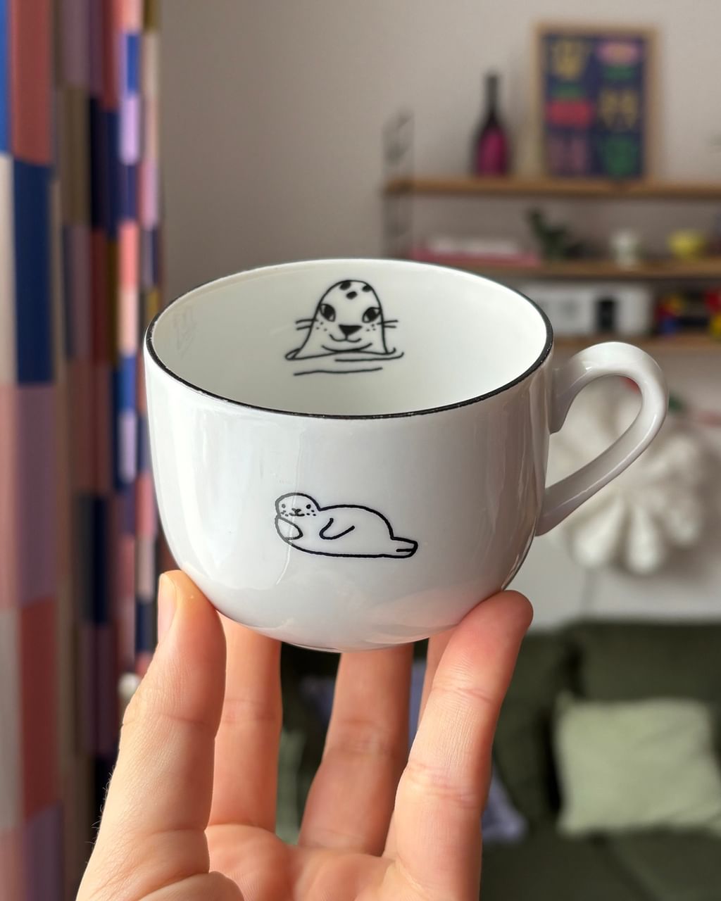 Filiżanka z foczką + spodek II