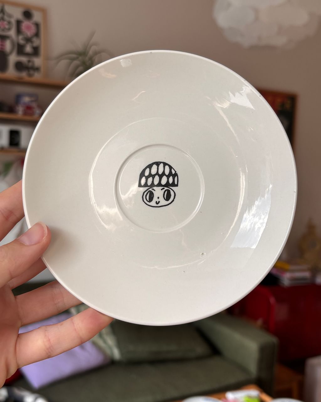 Filiżanka z grzybkami + spodek II