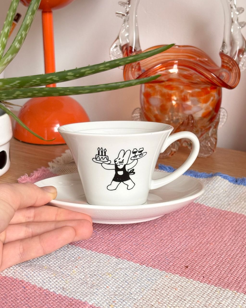 Filiżanka z króliczkiem + spodek