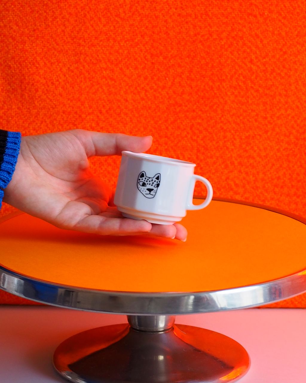 Filiżanka na espresso z panterą