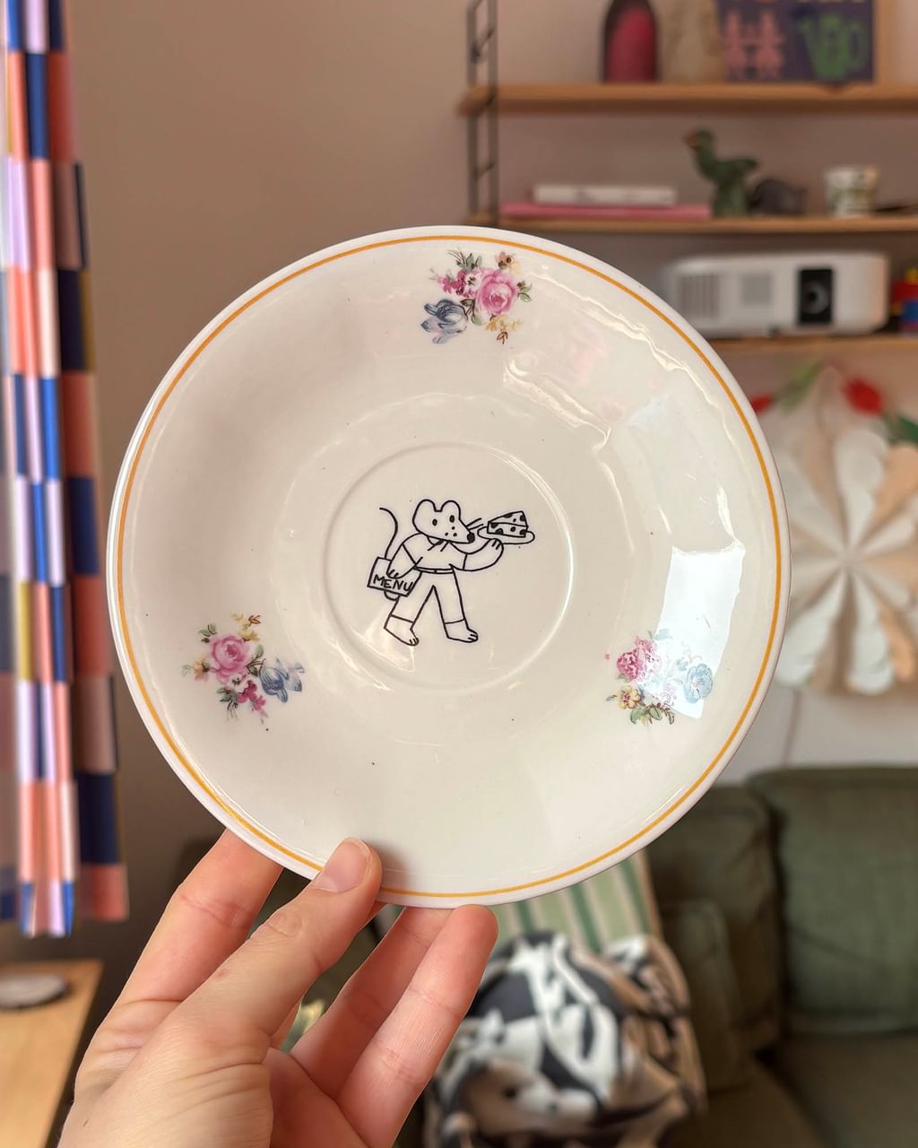 Talerzyk z myszką i serkiem