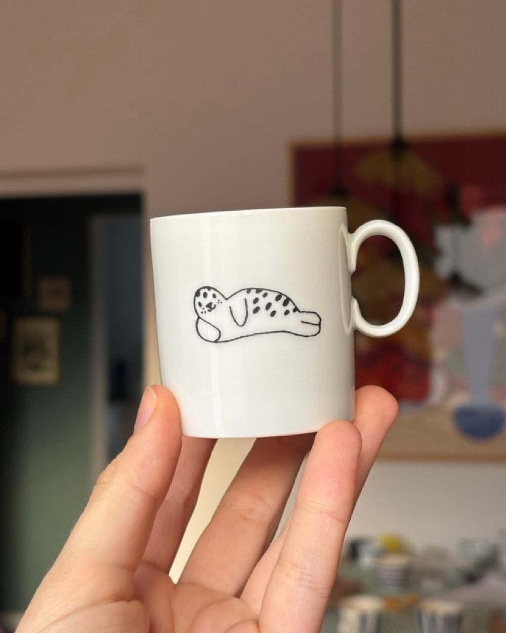 Filiżanka do espresso z foczką