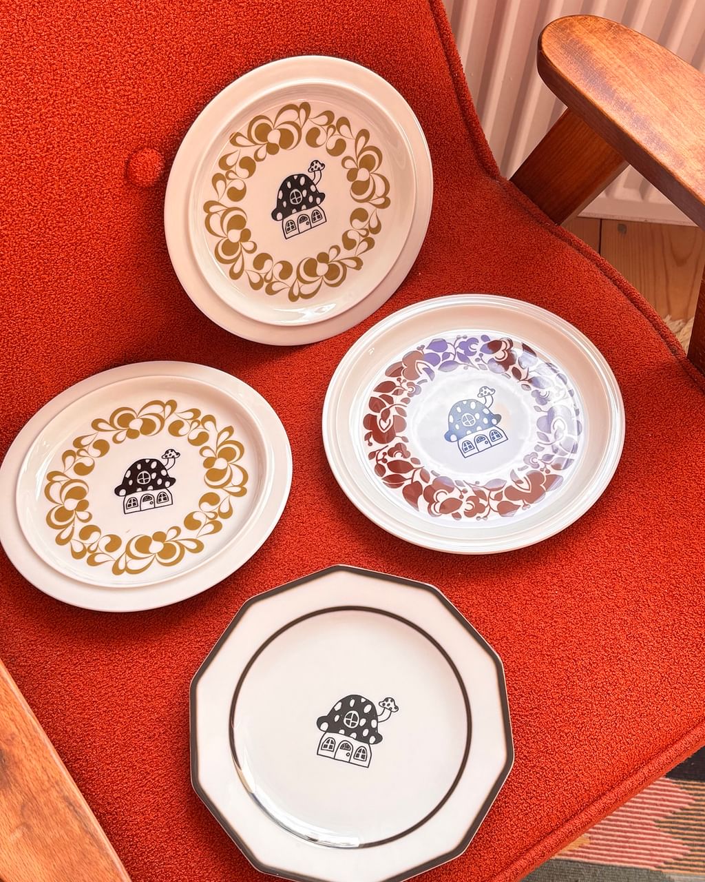 Talerz z grzybowym domkiem