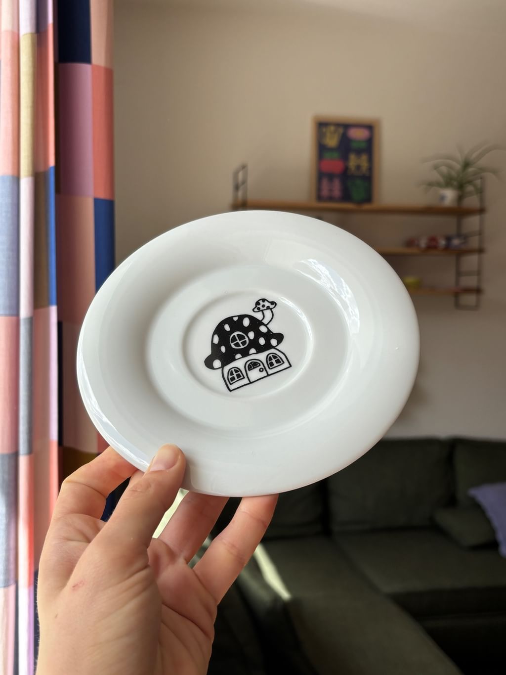 Kubeczek z grzybkami + spodek