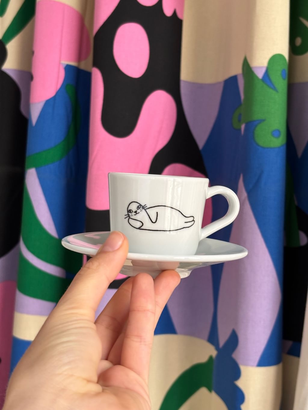 Filiżanka do espresso z foczką