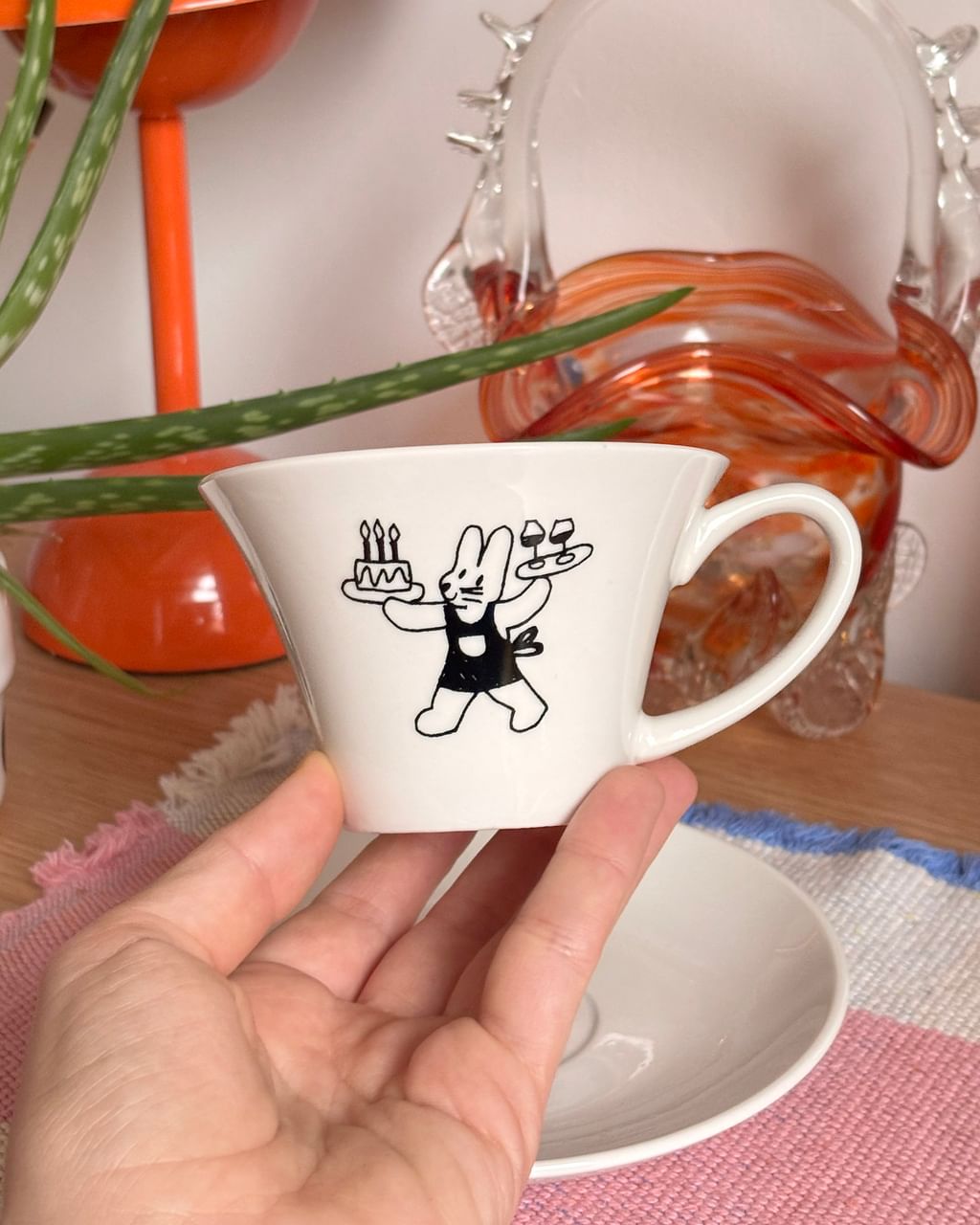 Filiżanka z króliczkiem + spodek