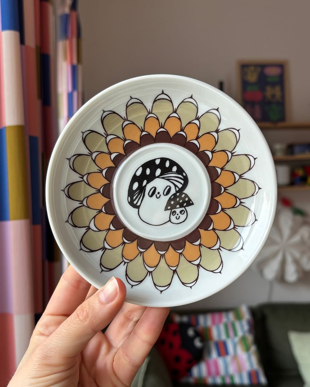 Zestaw 3 talerzyki z grzybkami