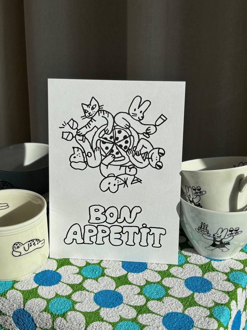 Pocztówka Bon Appetit