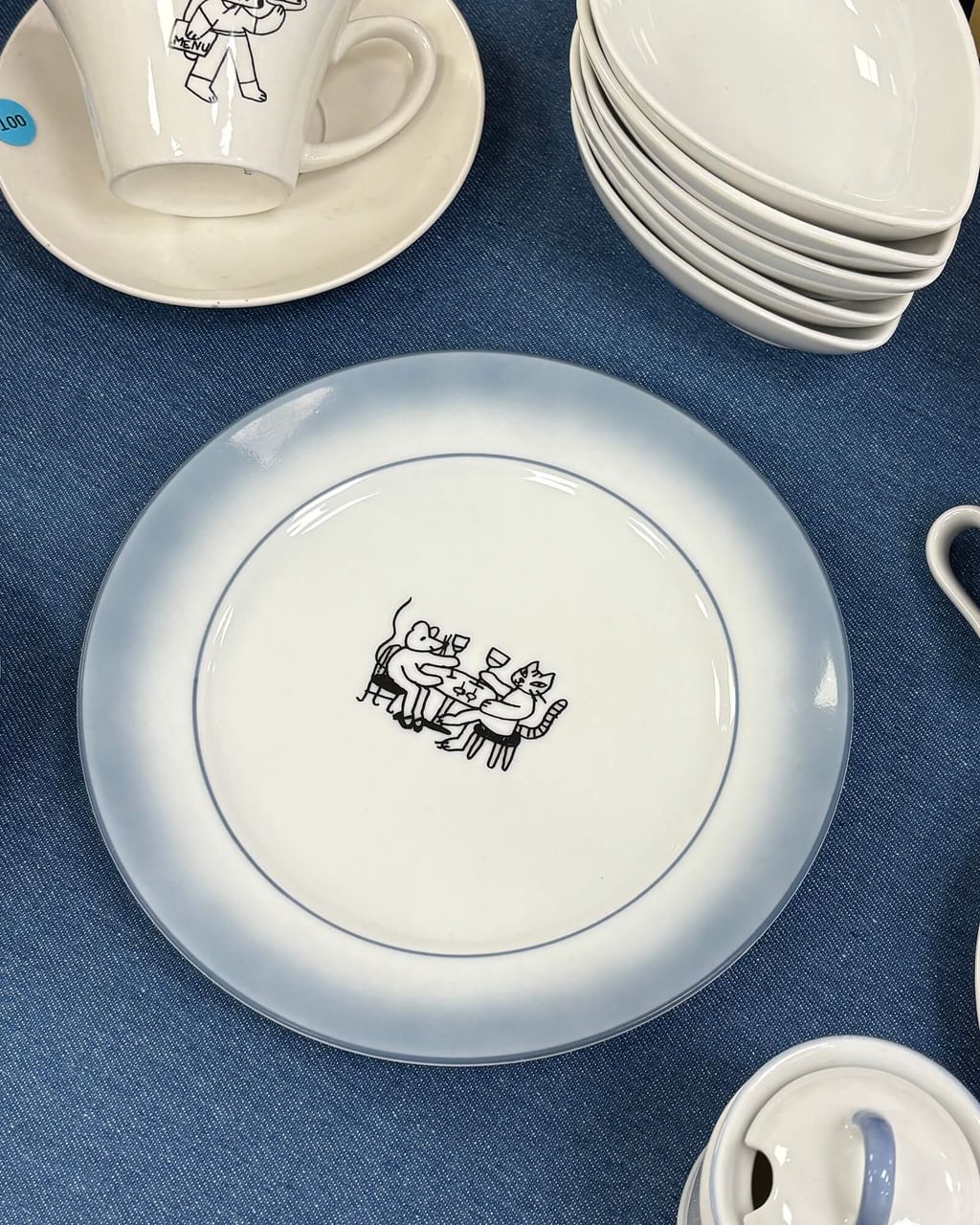 Talerz śniadaniowy z imprezką