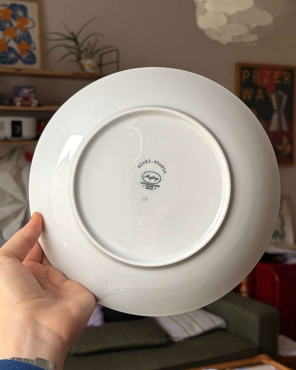 Talerz głęboki z grzybkami