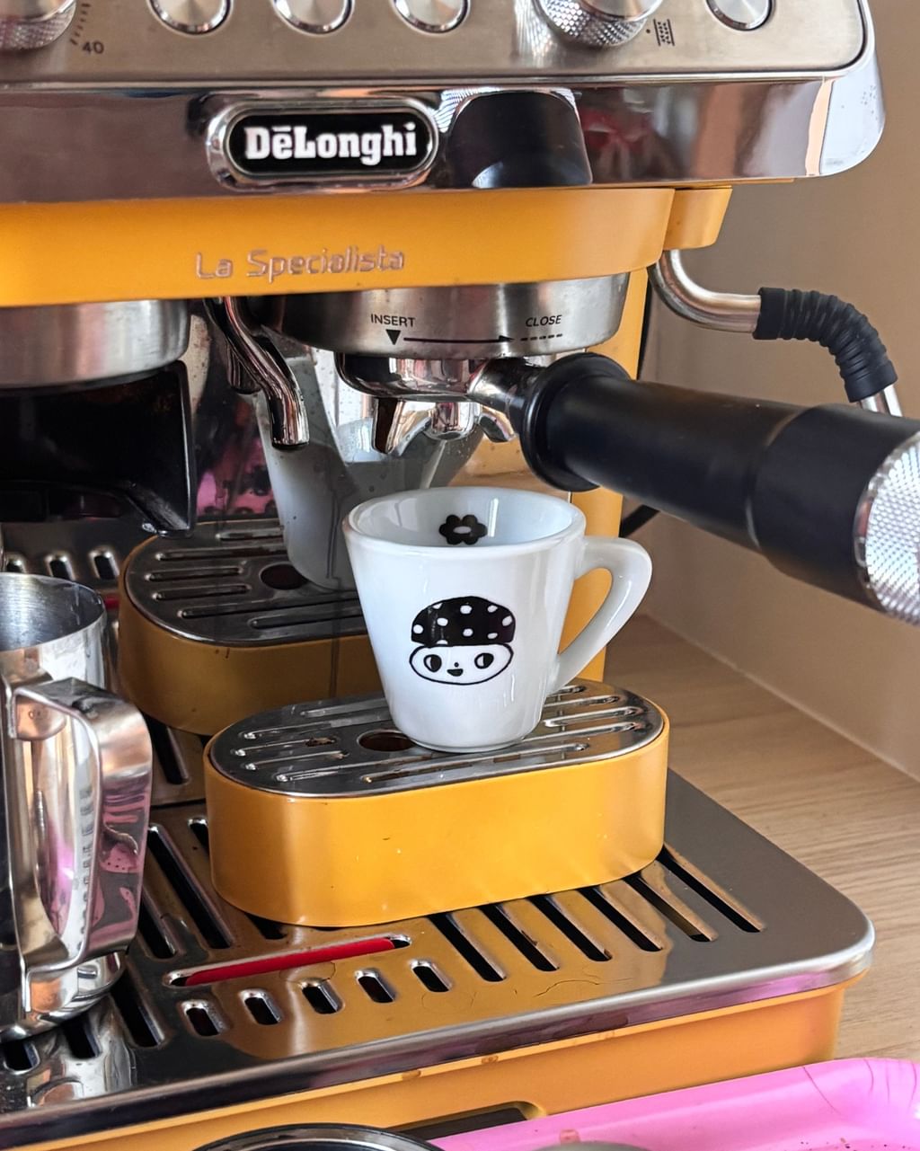 Filiżanka do espresso z grzybkiem + spodek