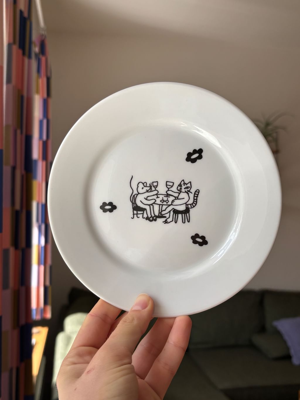 Talerzyk z kotem i myszą