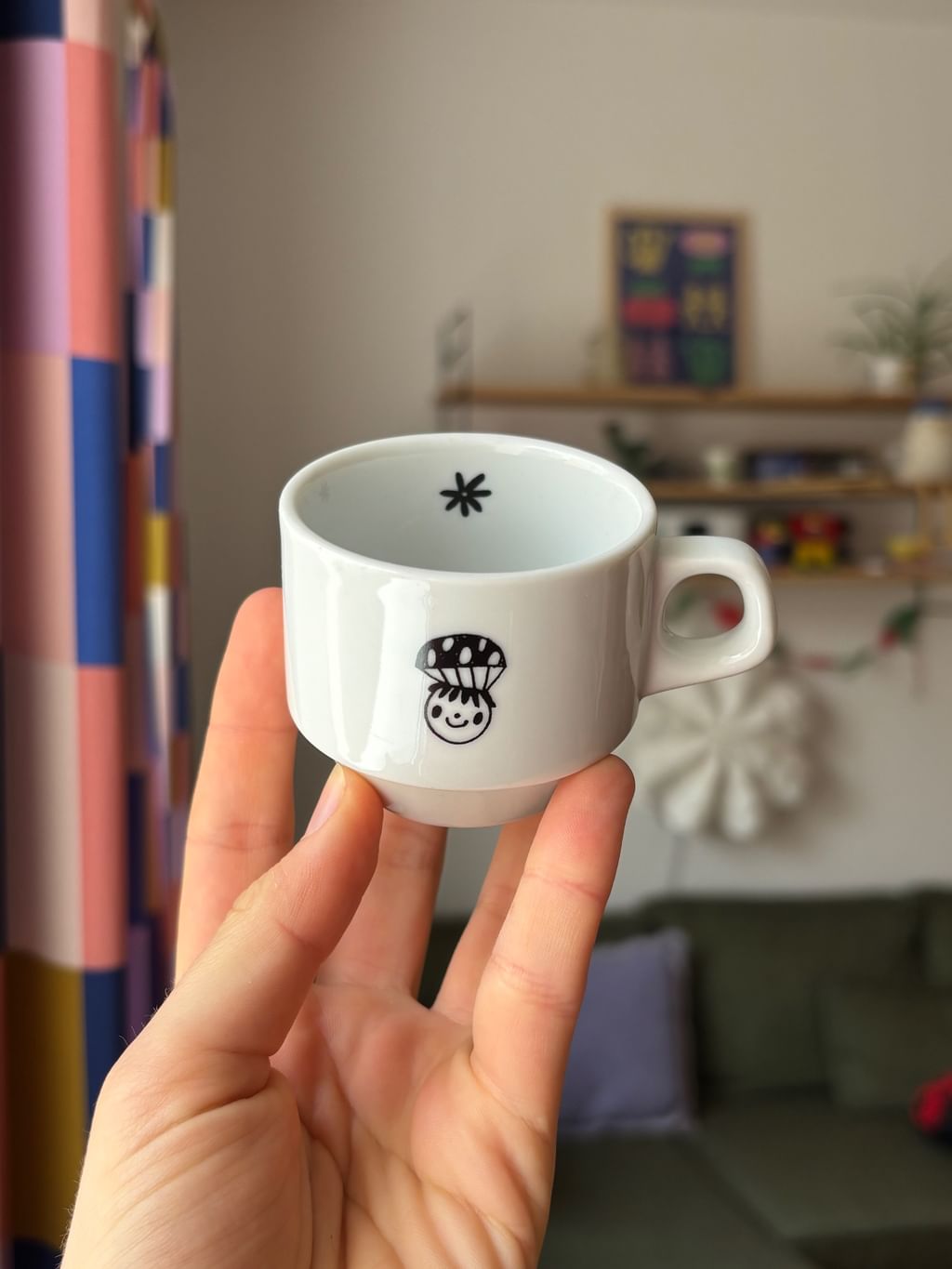 Filiżanka do espresso z grzybkiem