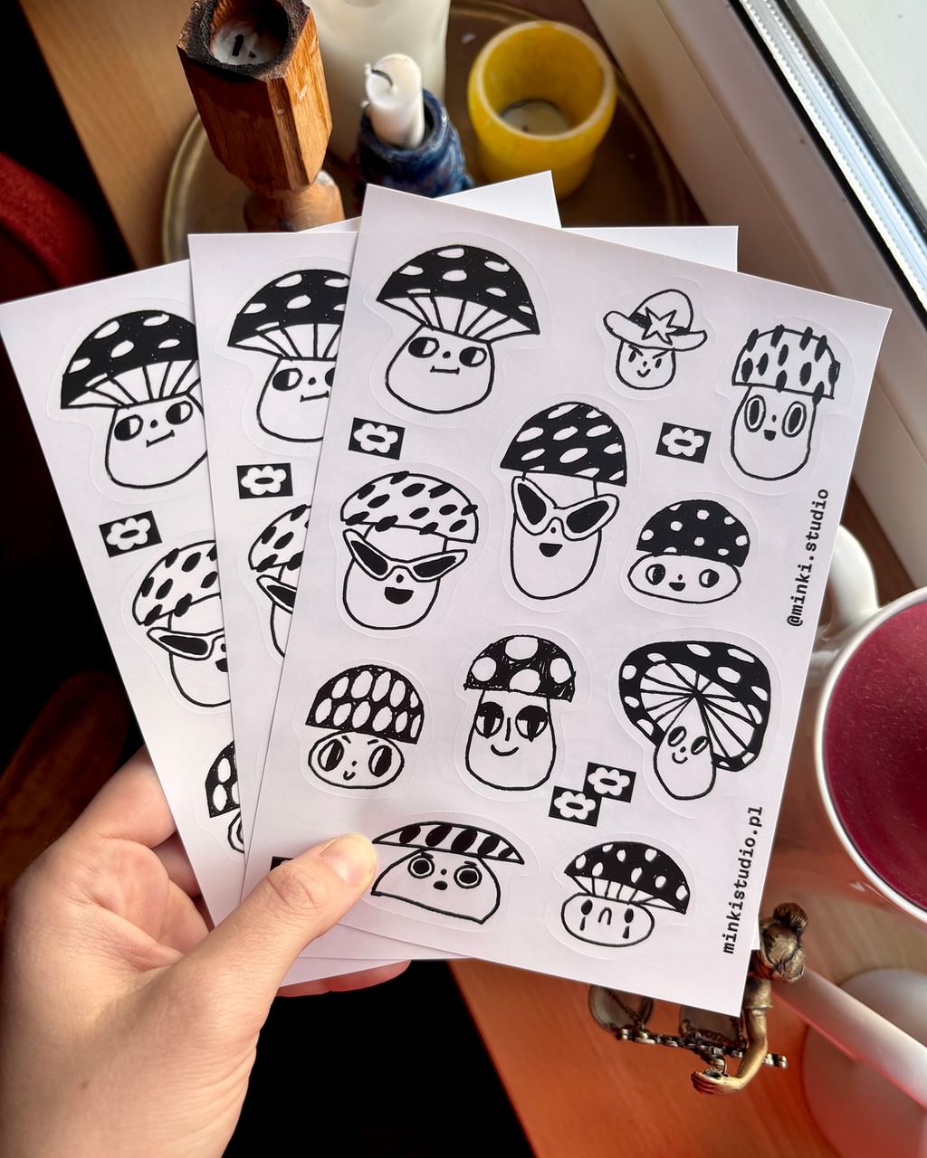 Naklejki grzybki