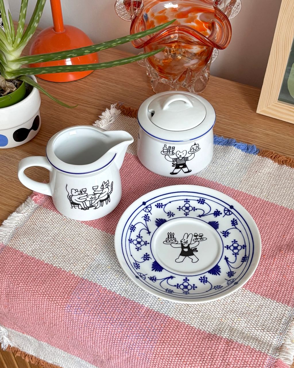 Cukierniczka z misiem i króliczkiem