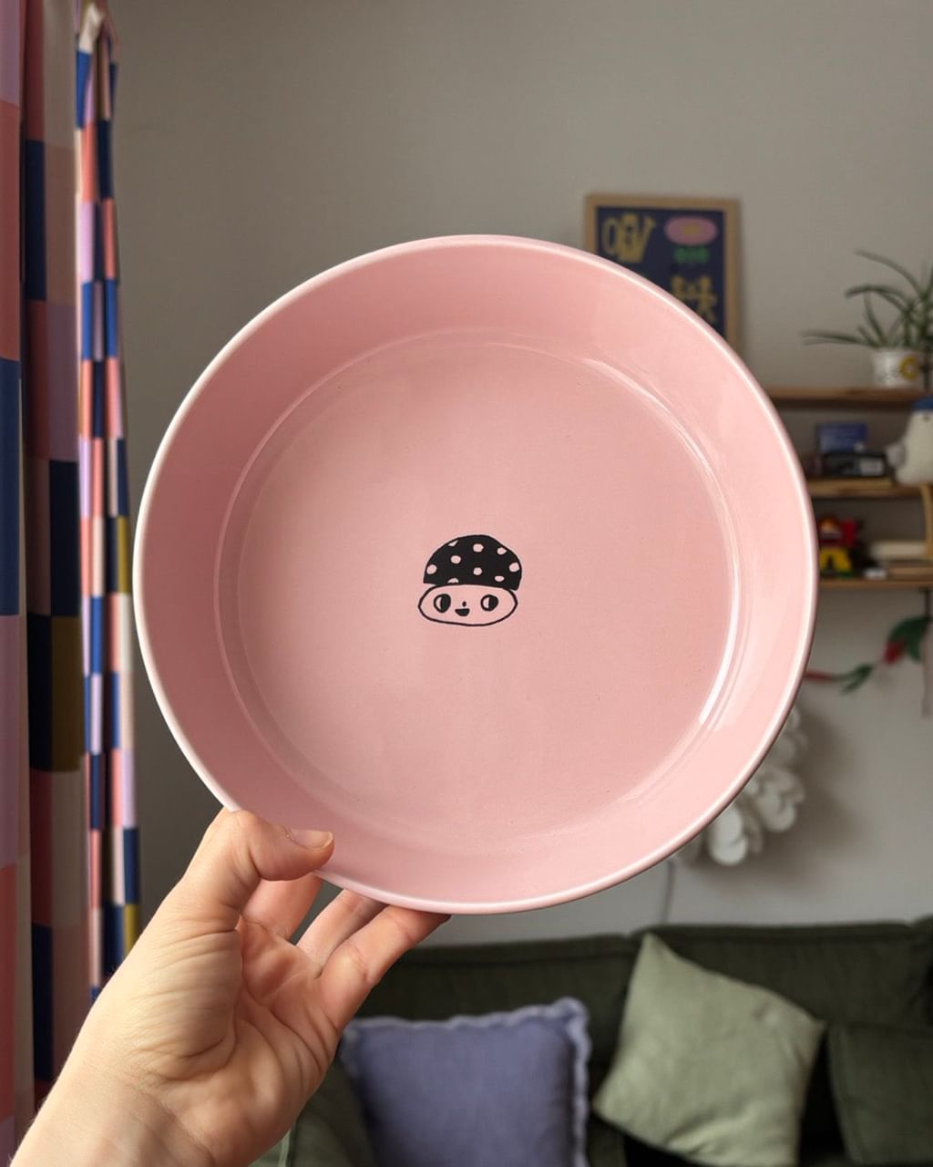 Duża miska z grzybkami