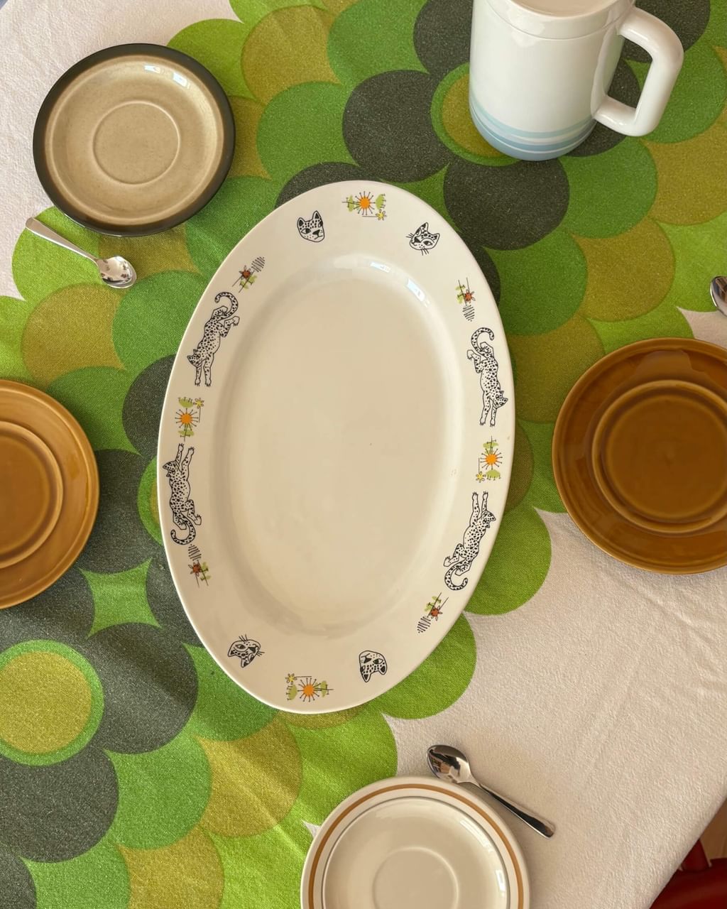 Duży półmisek z gepardami