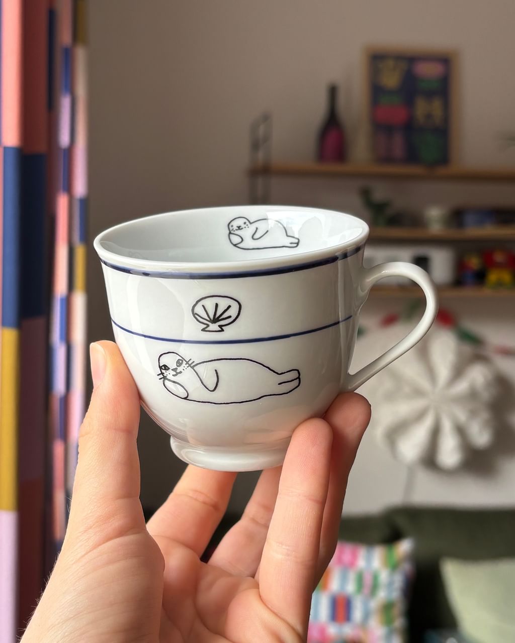 Zestaw 2 kubeczki z foką i statkiem