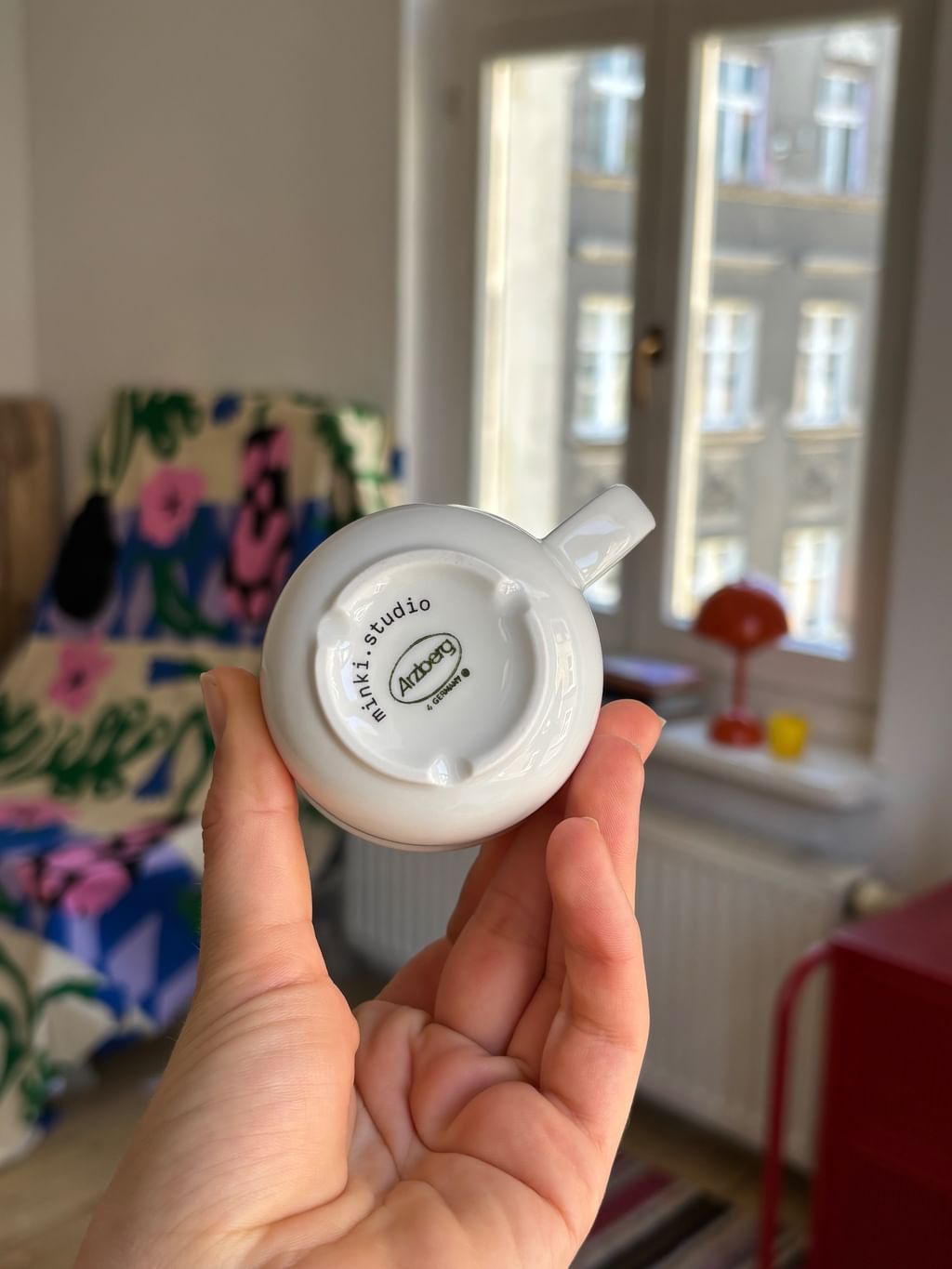 Filiżanka do espresso z żabką + spodek