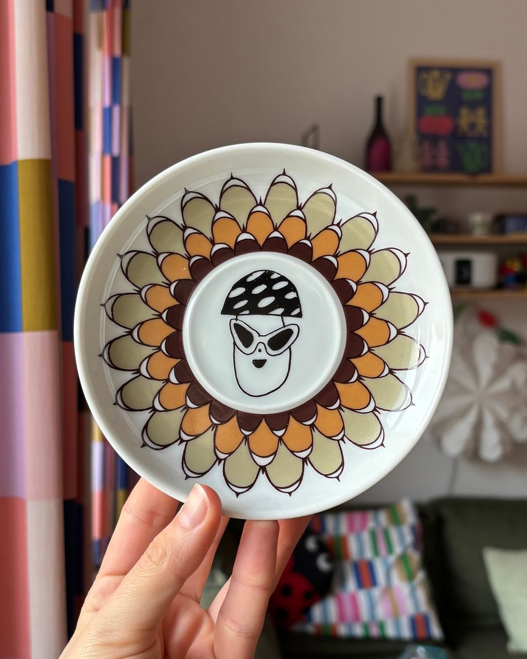 Zestaw 3 talerzyki z grzybkami