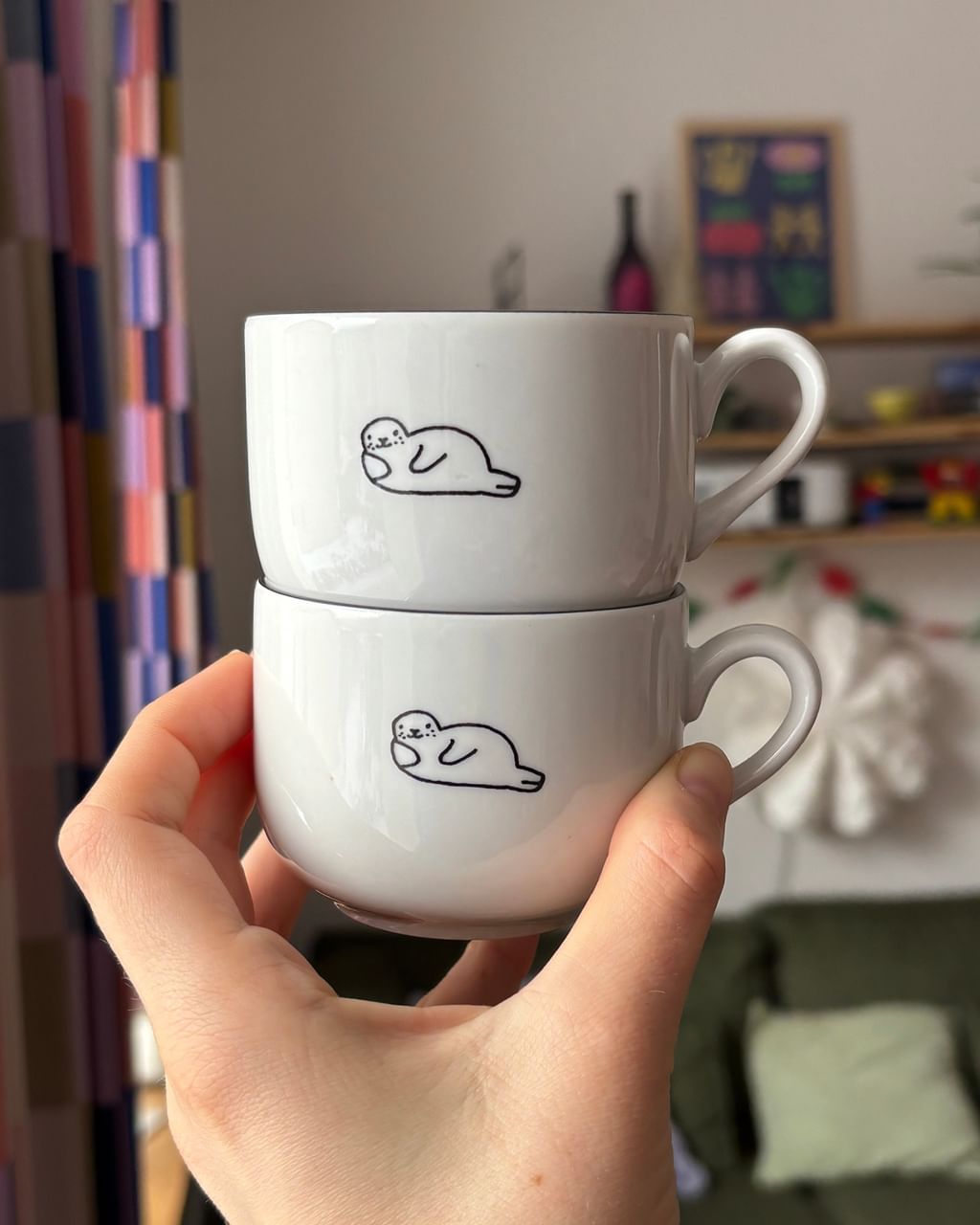 Filiżanka z foczką + spodek II