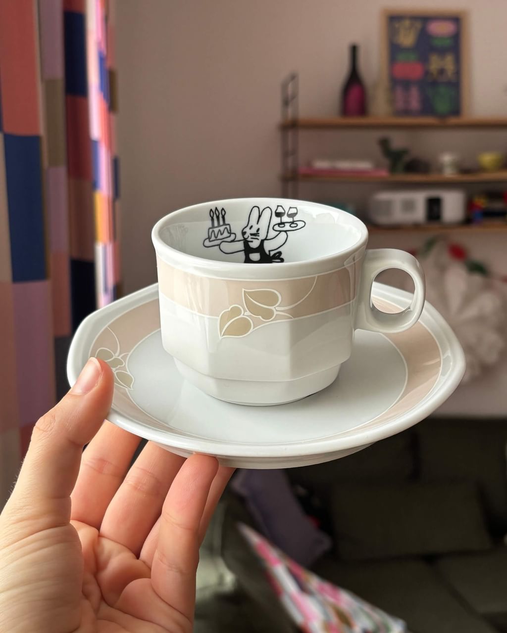 Filiżanka z króliczkiem + spodek 