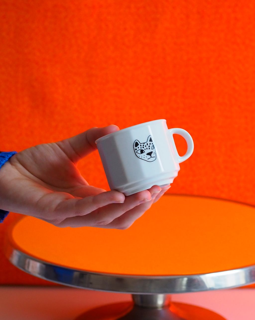 Filiżanka na espresso z panterą