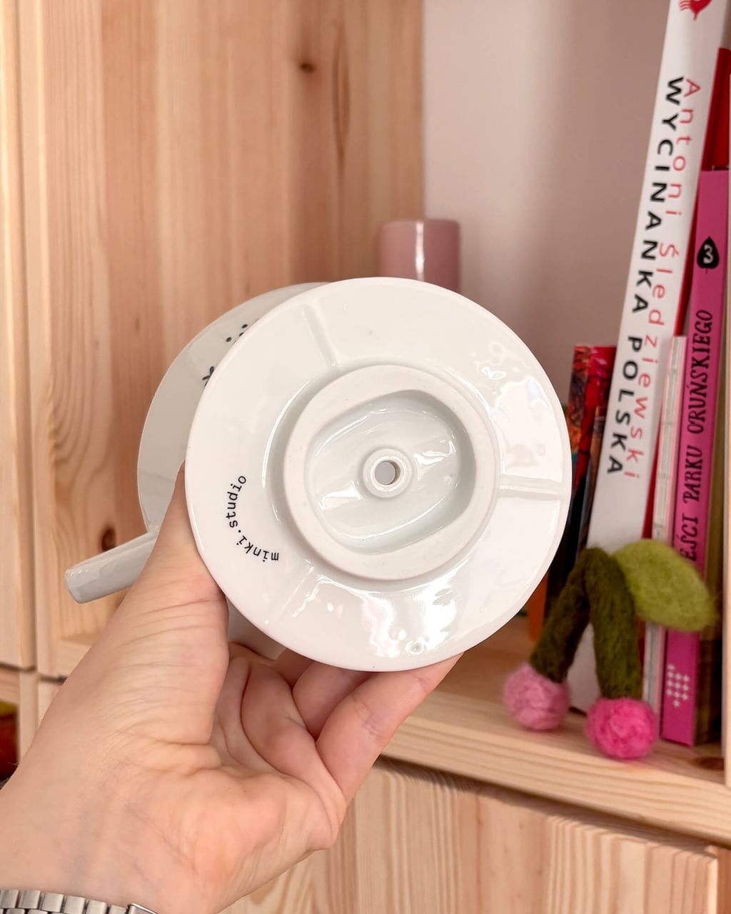 Ceramiczny dripper z grzybkami