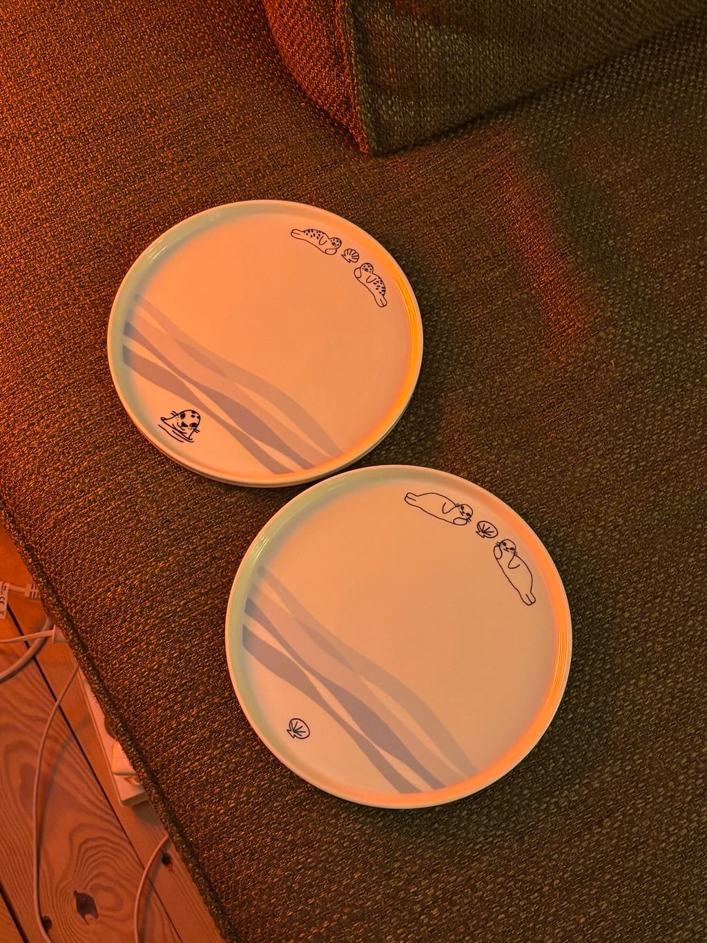 [REZERWACJA] zestaw 2 talerze z foczkami