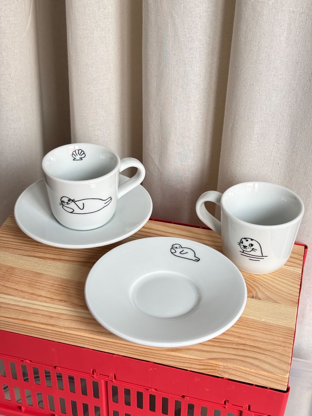 Filiżanka do espresso z foczką
