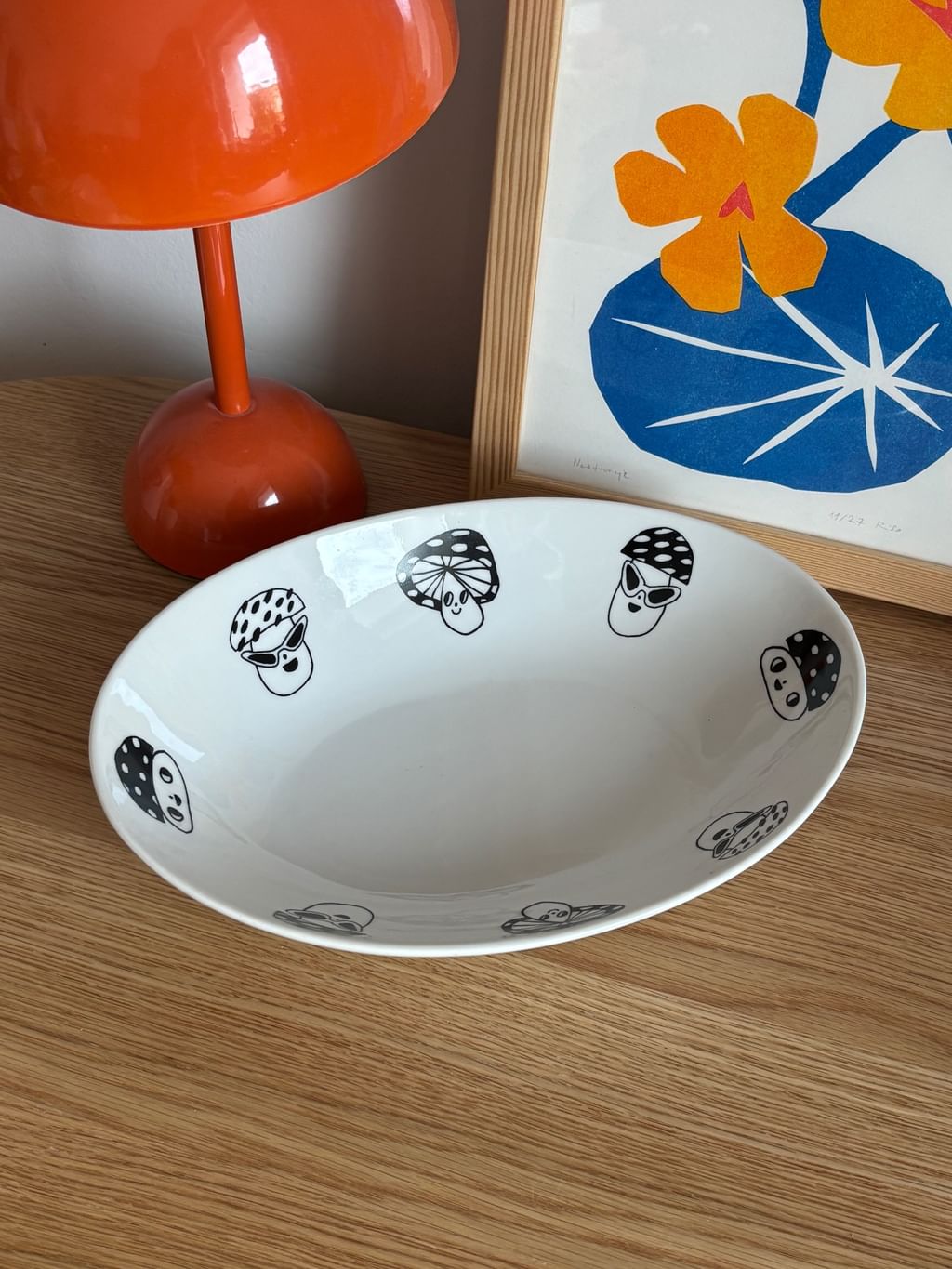 Duża misa z grzybkami 