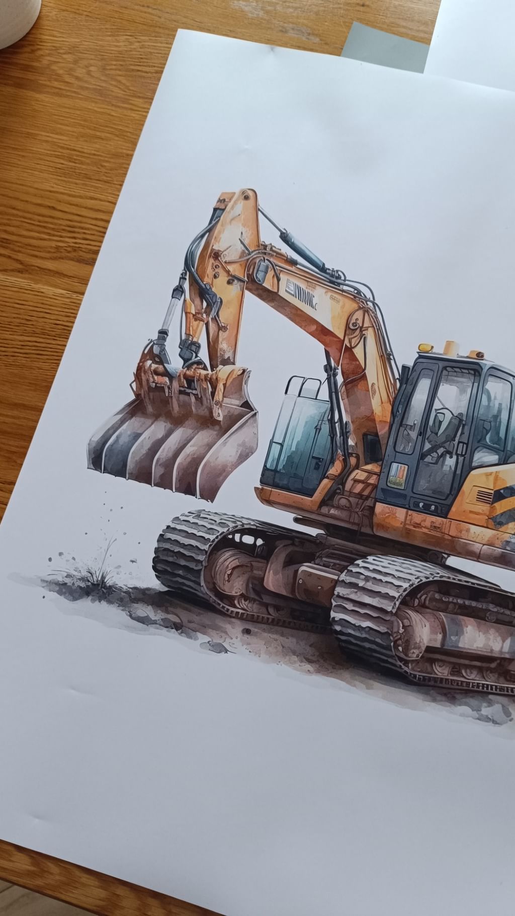 Plakat 50x70 Koparka