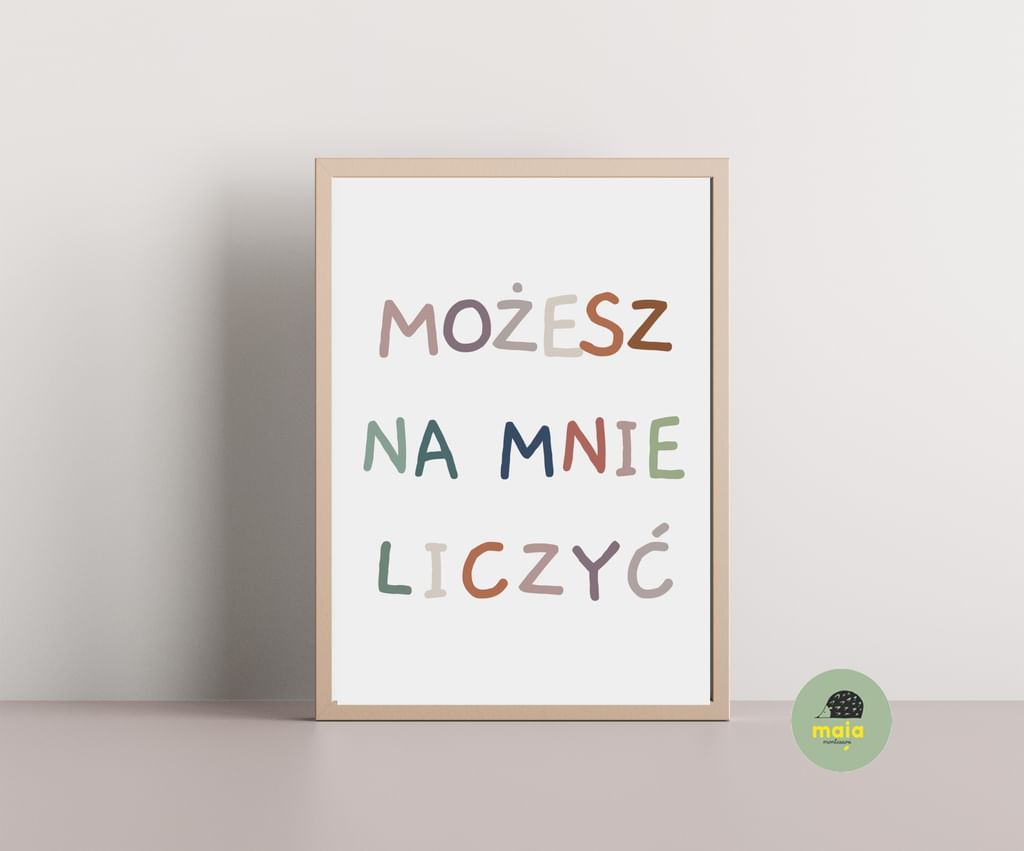 Plakat Możesz na mnie liczyć