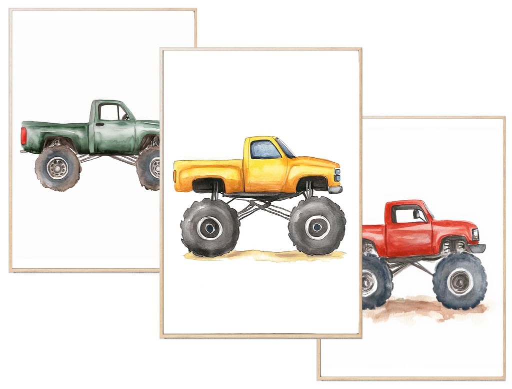 Zestaw 3 plakatów Monstertruck