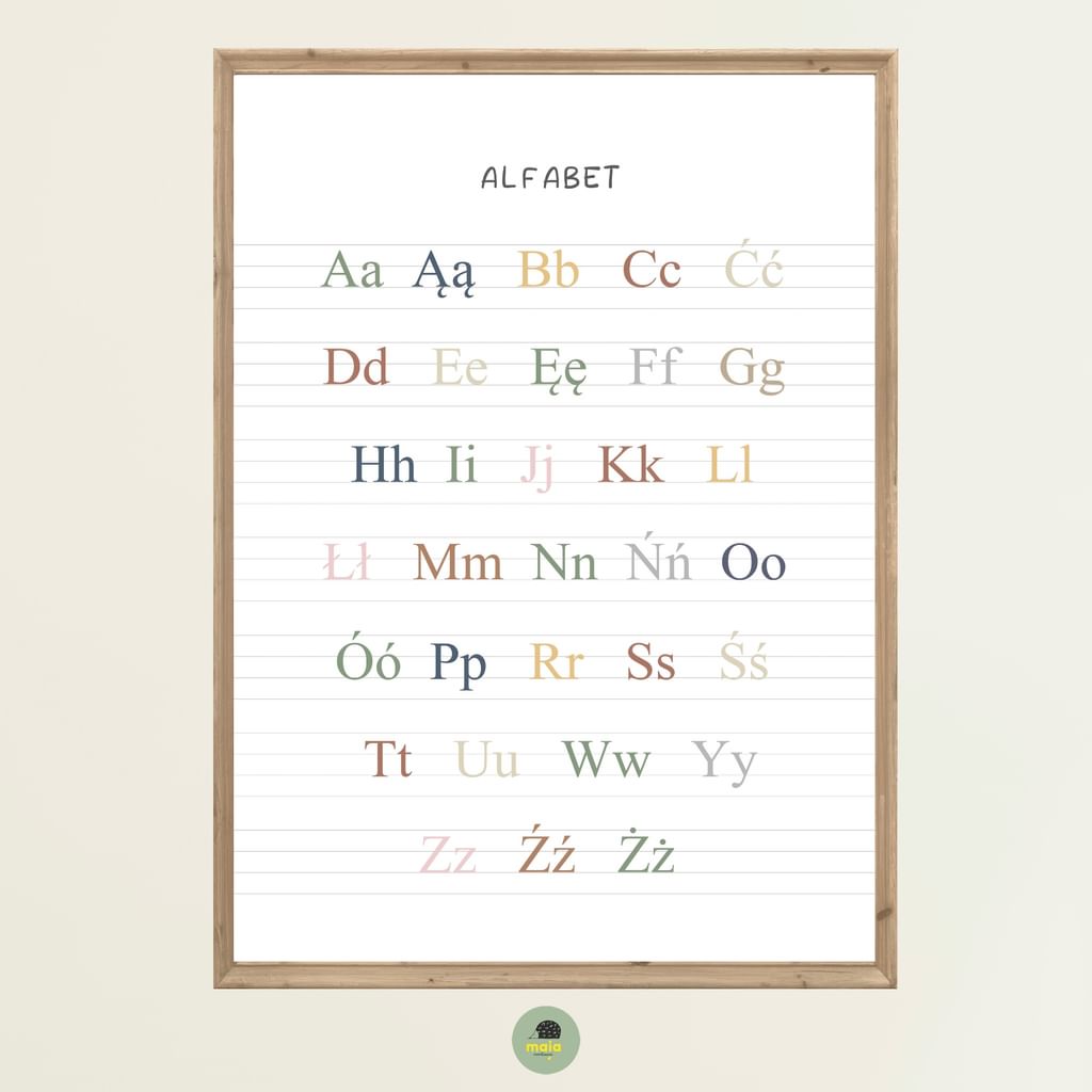 Plakat edukacyjny Alfabet