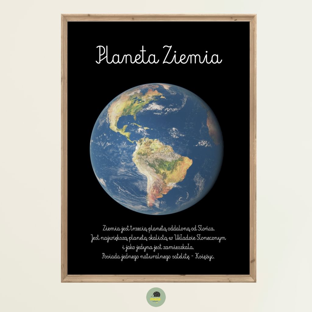 Plakat edukacyjny Planeta Ziemia