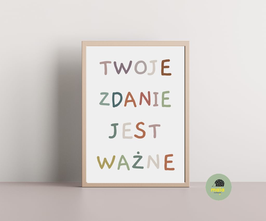 Plakat Twoje zdanie jest ważne