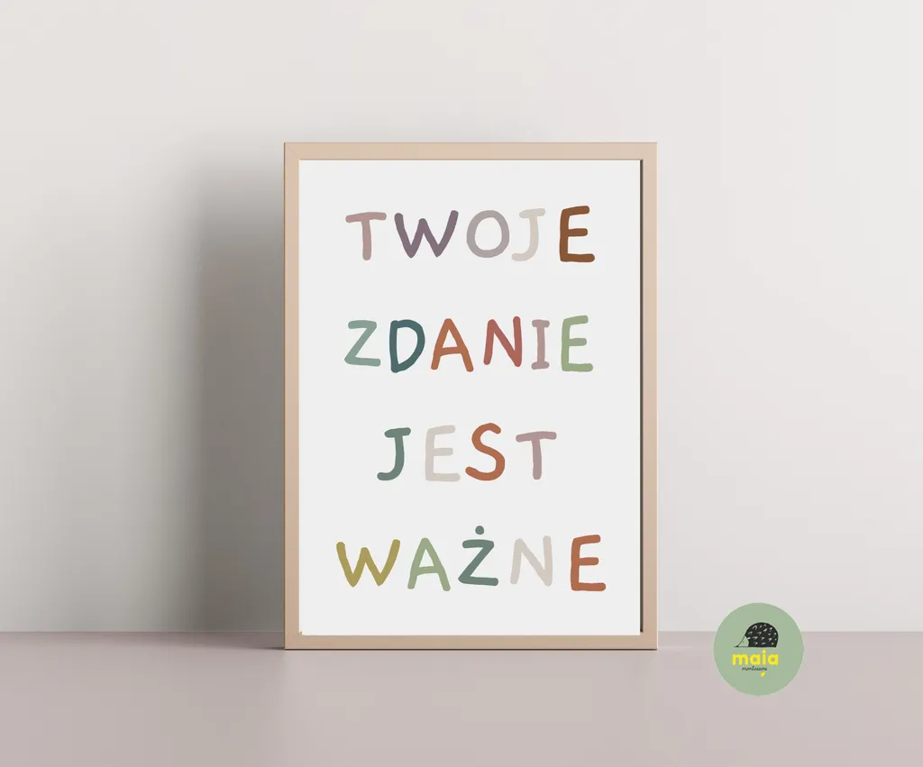 Plakat Twoje zdanie jest ważne